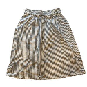 Casual Striped Skater Skirt